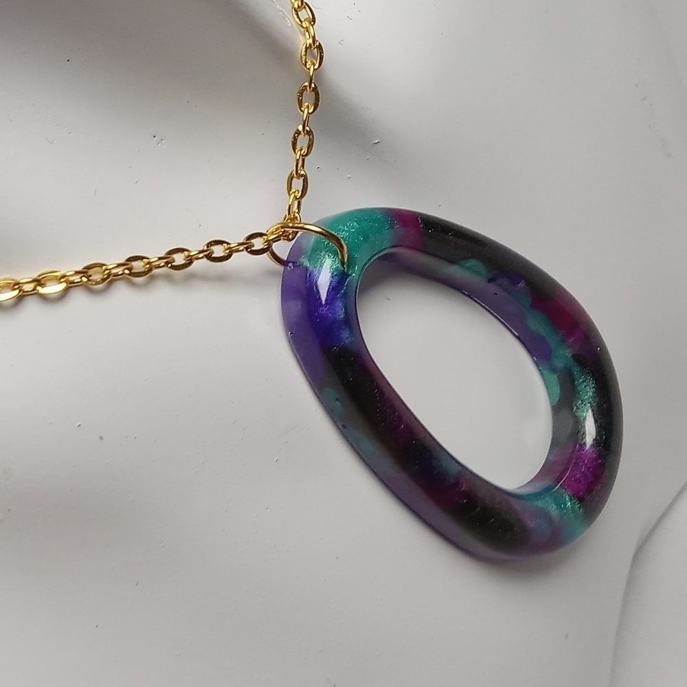 Hand Crafted Multicolor Pendant Necklace